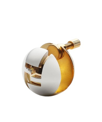 Fendi Ff Sphere Earrings - Silver And Gold Color Earring In Multi