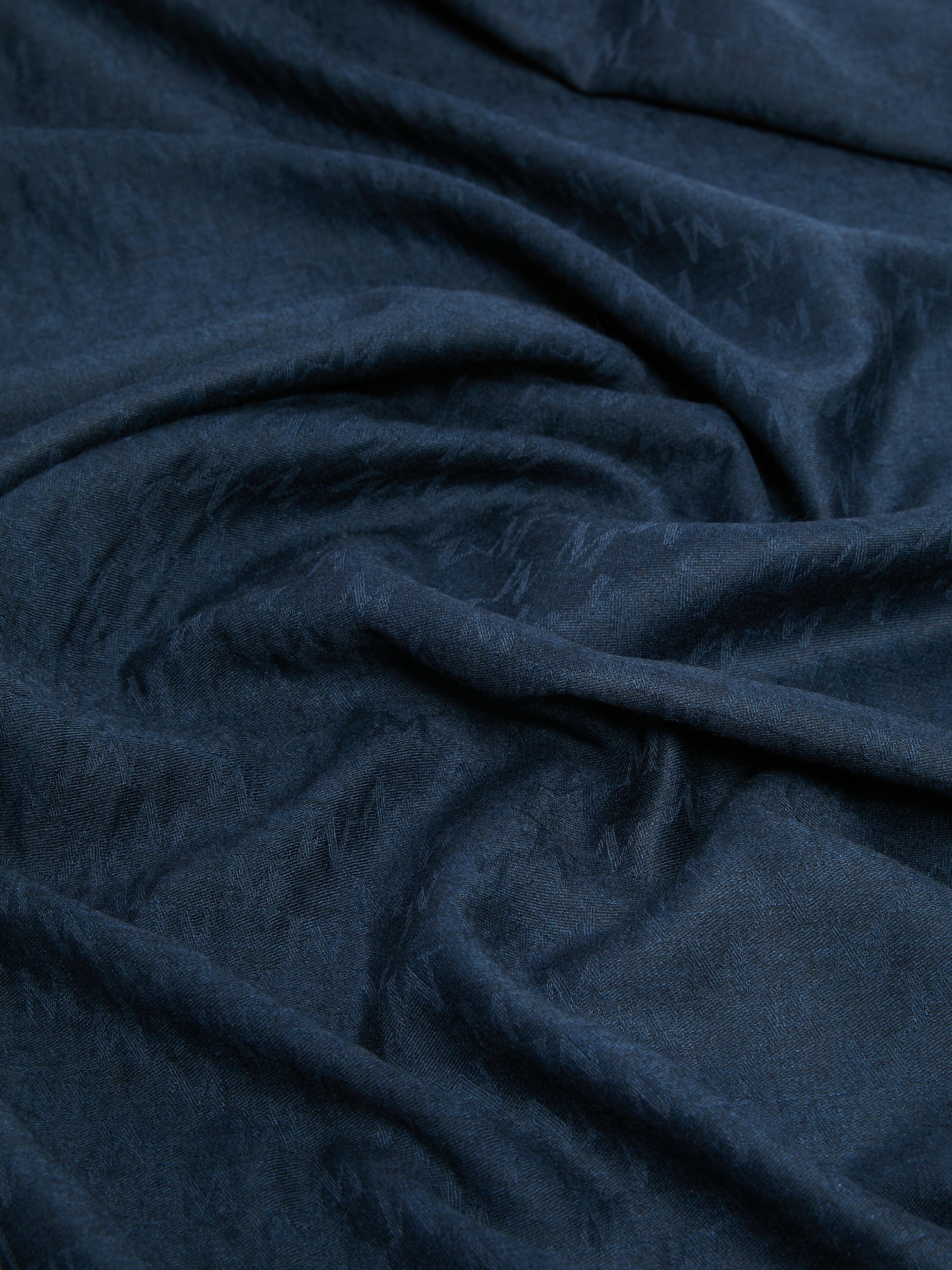 Max Mara Jacquard Knitted Wool And Silk Shawl In Black