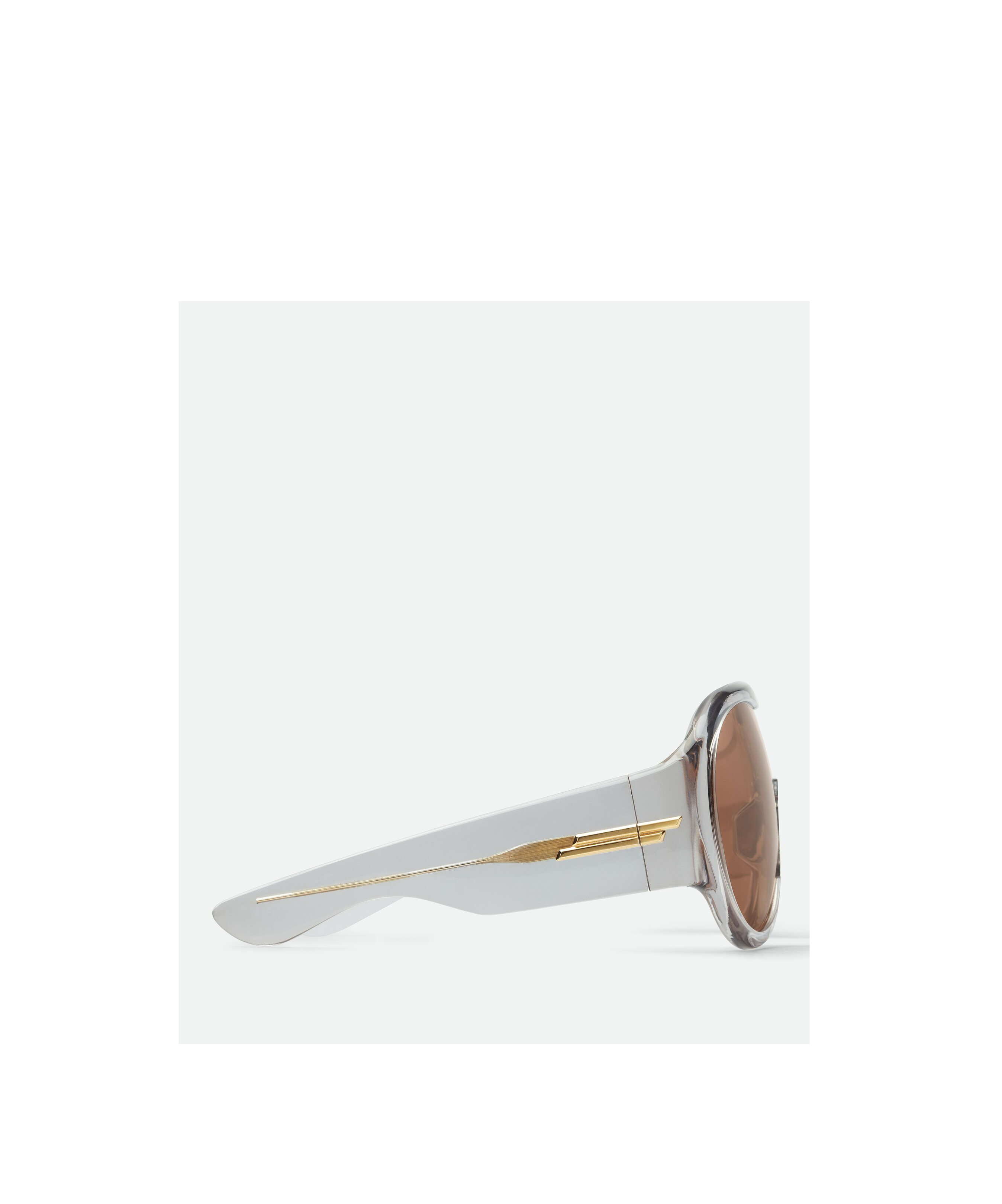 Bottega Veneta Eyewear Mask Frame Sunglasses In Brown