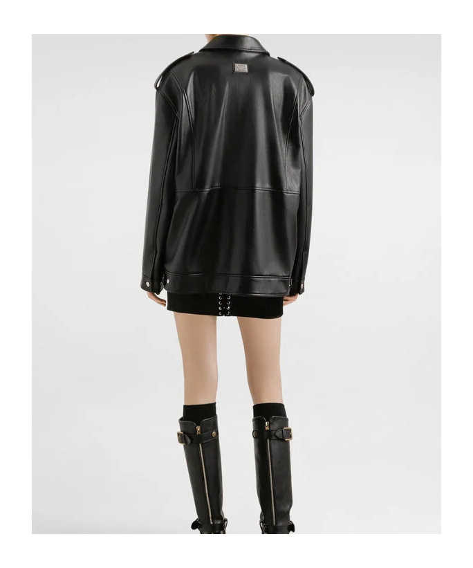 Dolce & Gabbana Satin Mini Dress In Black