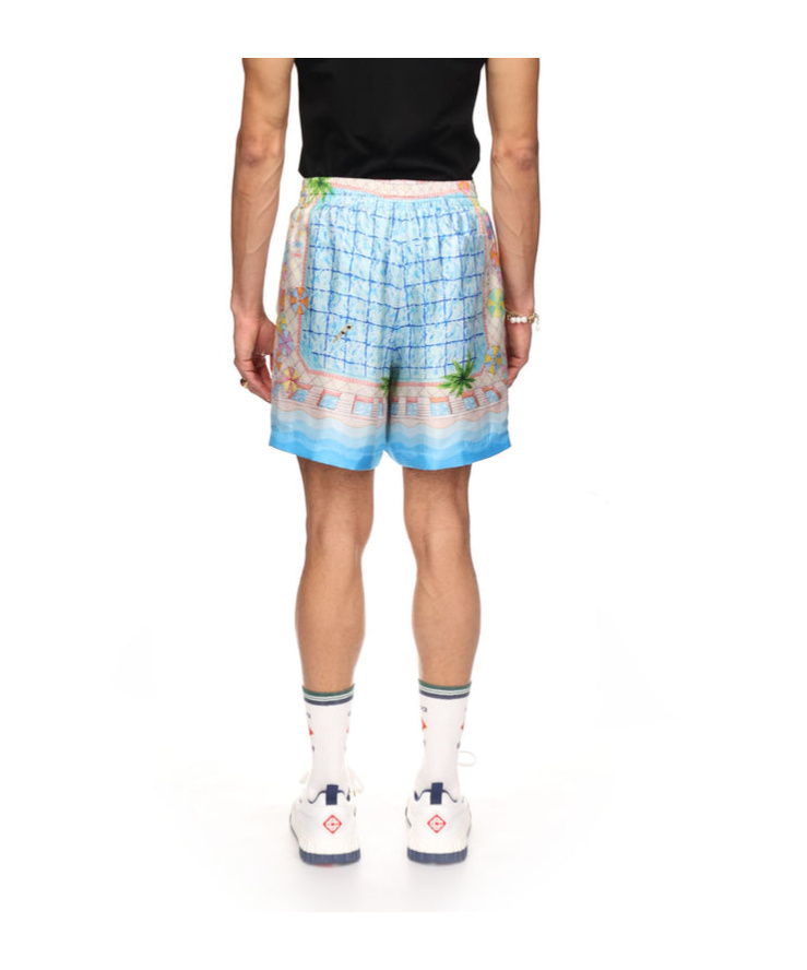 Casablanca Drawstring Shorts In Blue