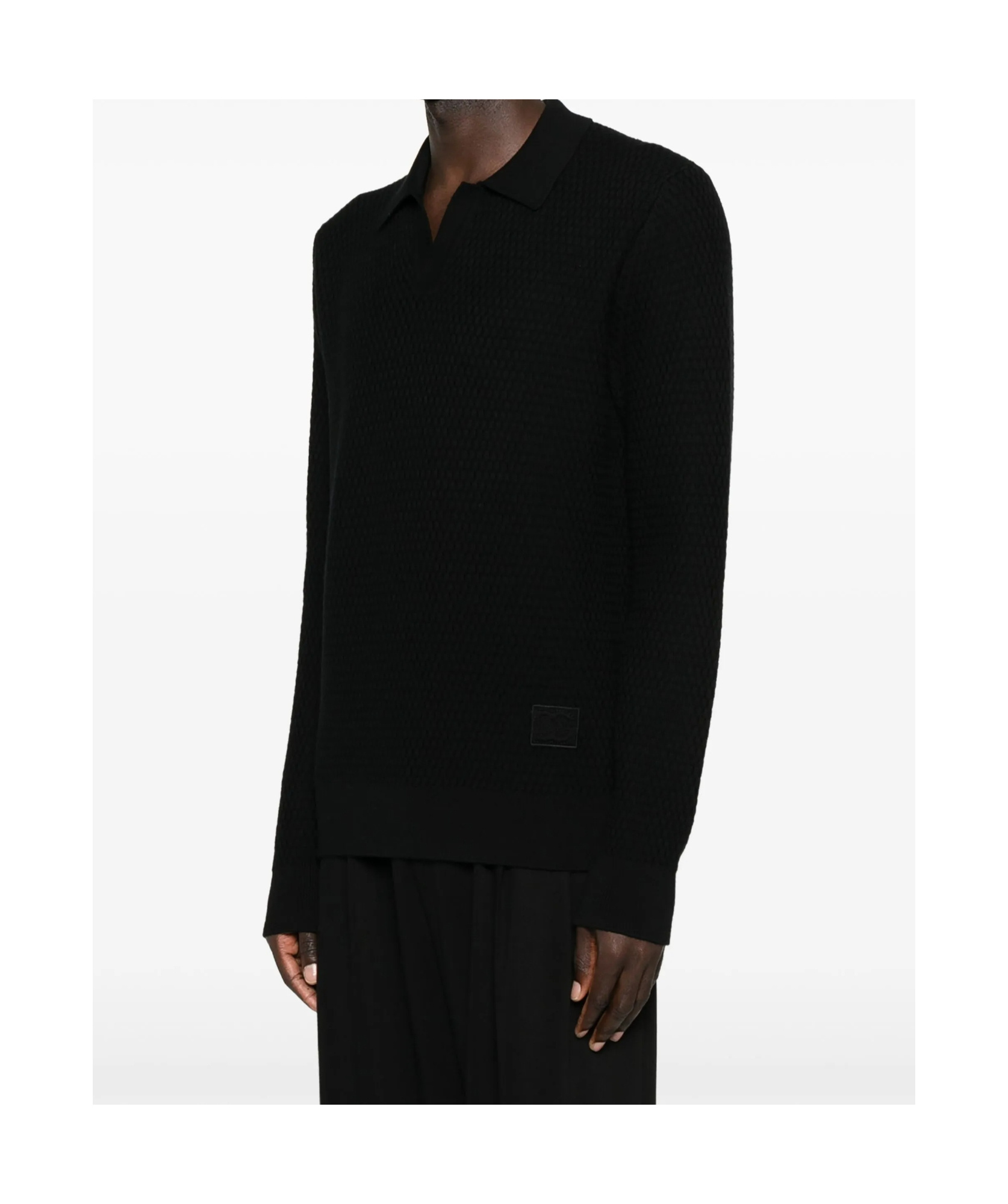 Dolce & Gabbana Polo-neck Sweater In Black