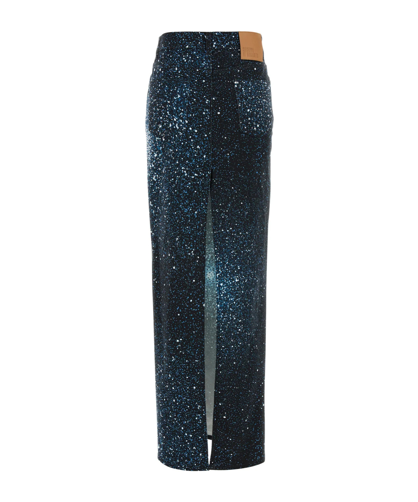 Giuseppe Di Morabito Galaxy-print Denim Maxi Skirt In Black