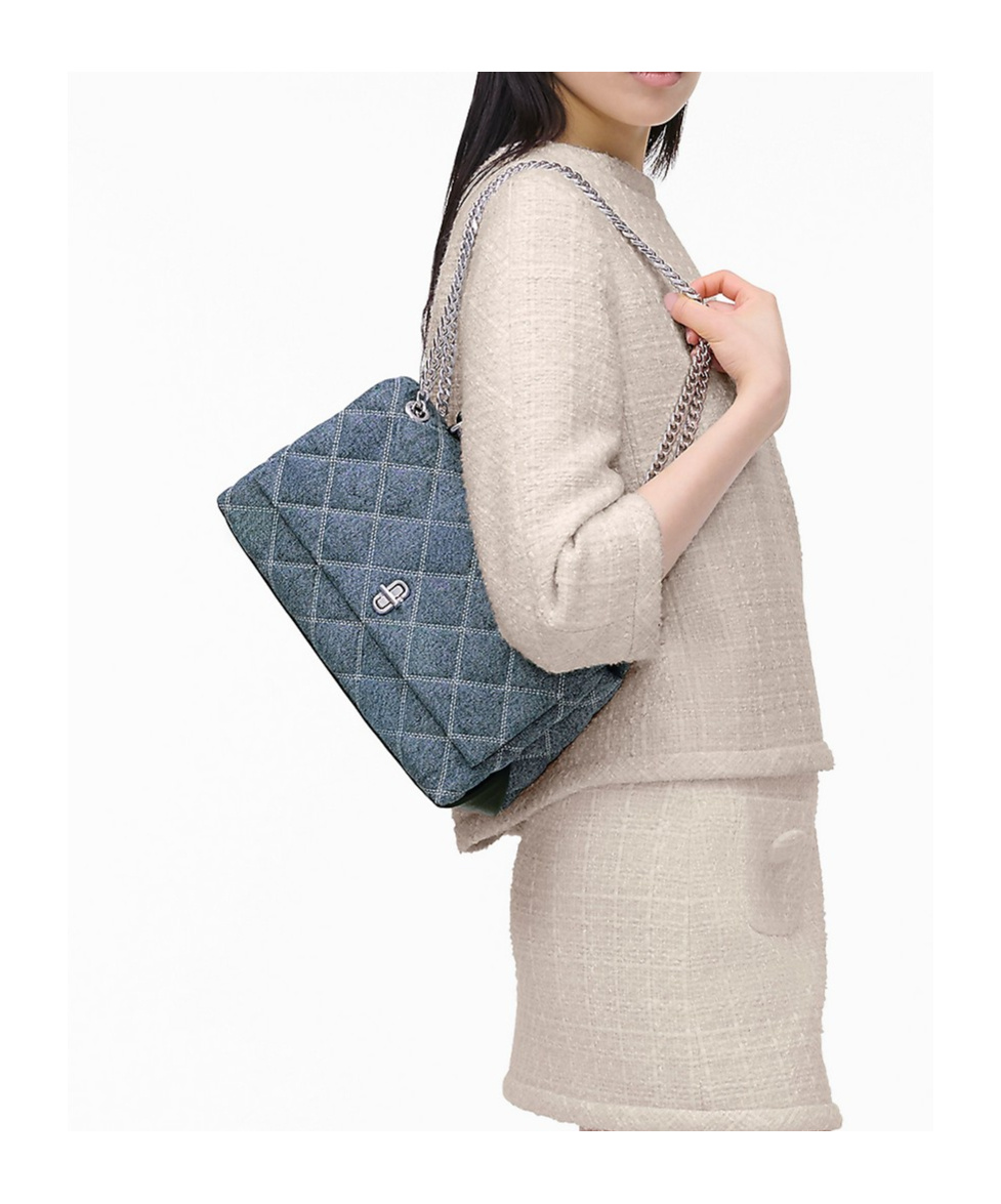Marc Jacobs The Quilted Denim Shoulder Bag
