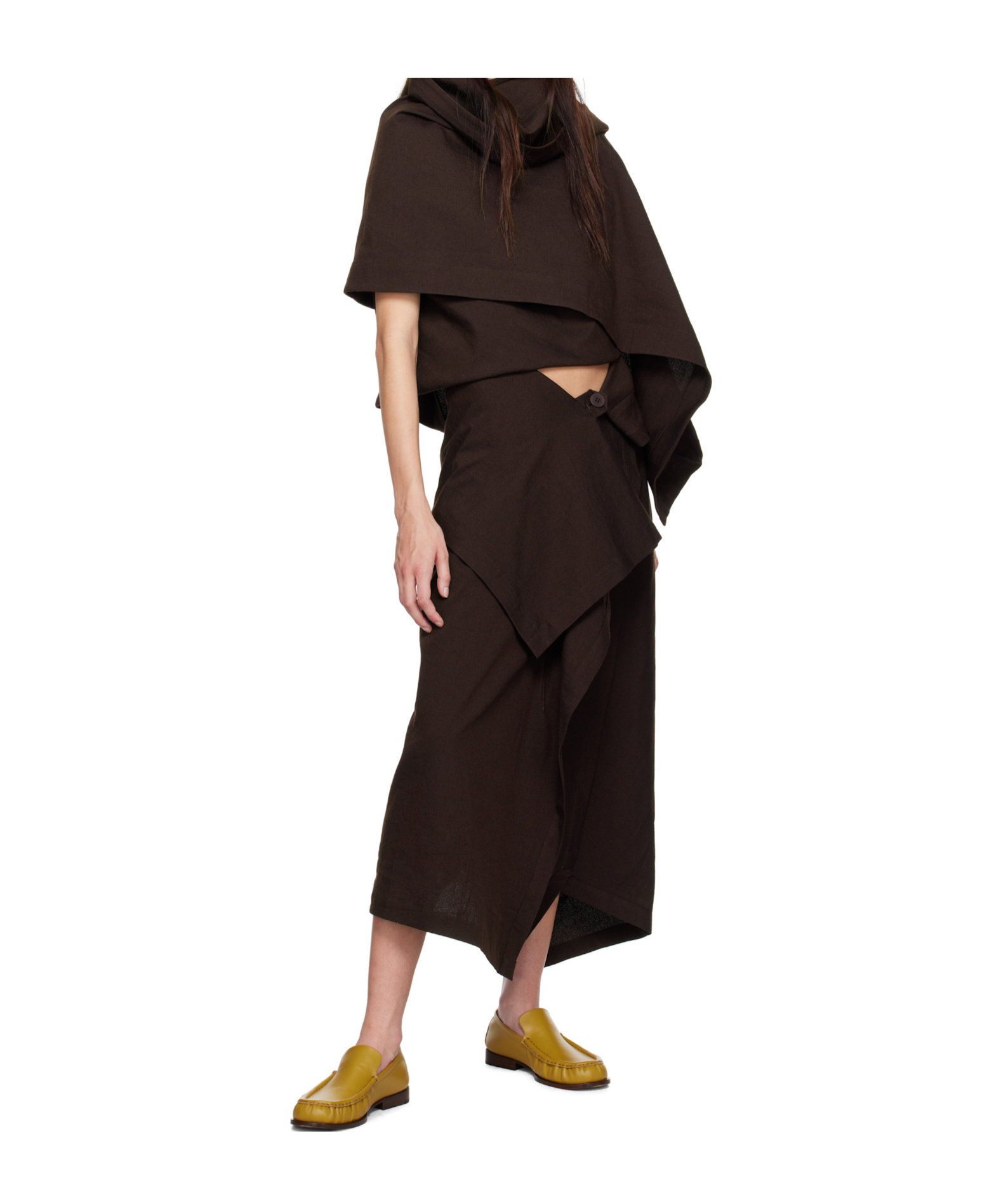 Shop Issey Miyake Irregular Top In Black