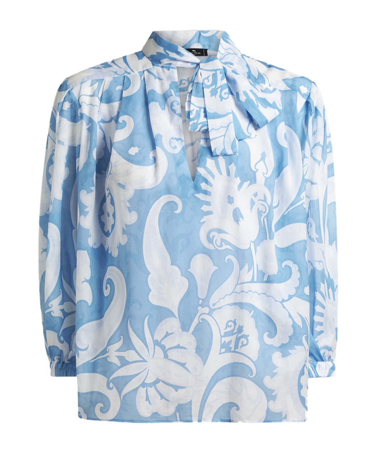 Etro Long-sleeved Blouse In Blue