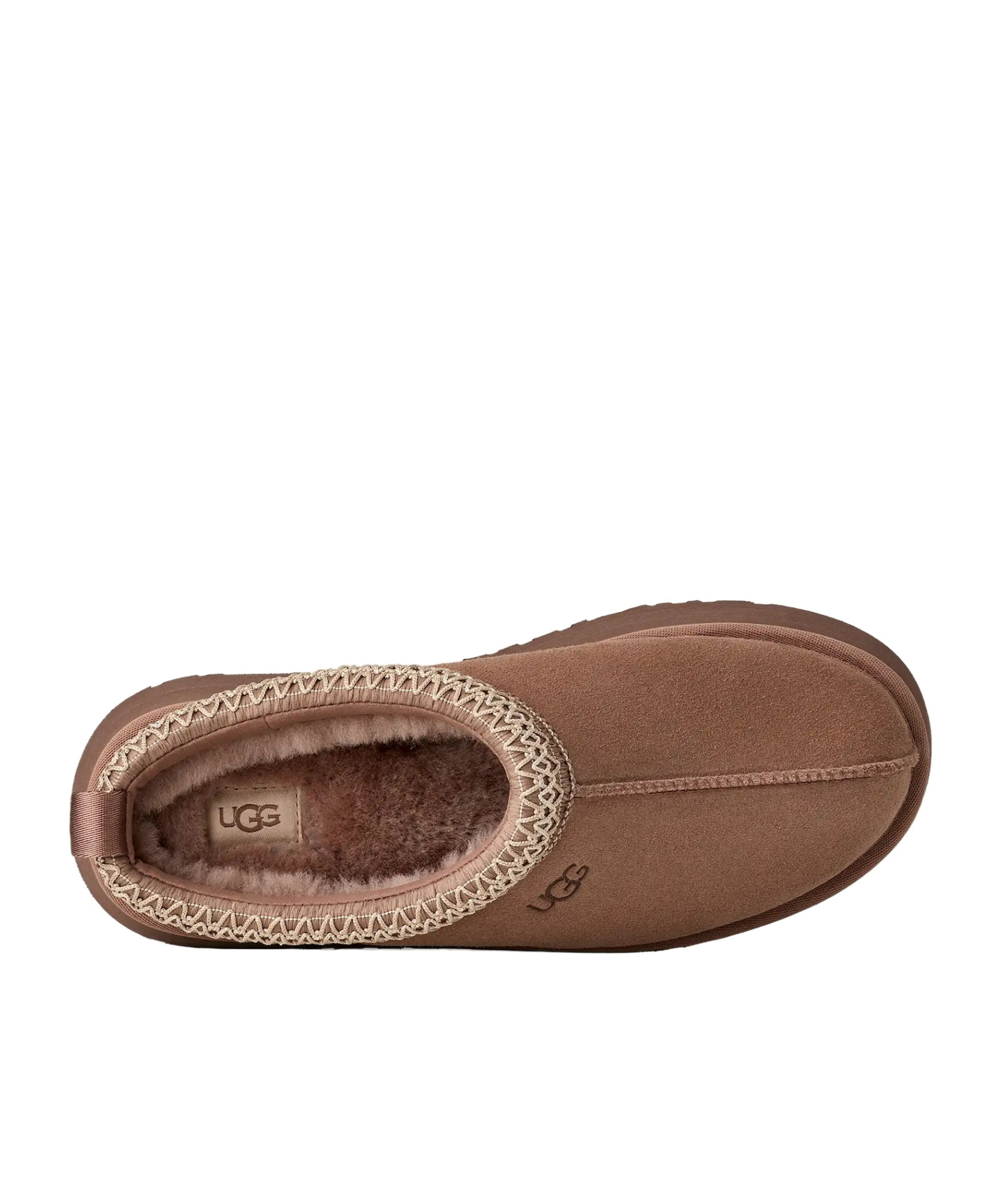 Ugg Tazz Braided-trim Slippers In Brown