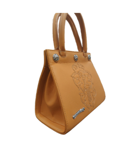 Chrome Hearts Cross-pattern Handbag In Brown