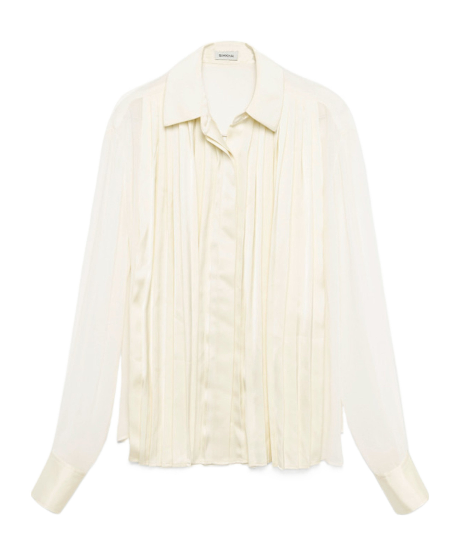 Jonathan Simkhai Vinka Pleated-front Blouse
