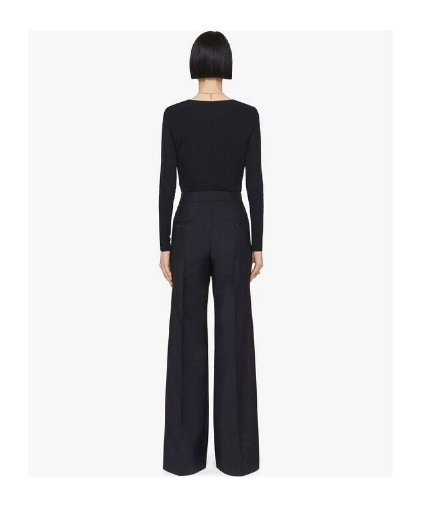 Givenchy Embroidery Logo Jumpsuit In Black