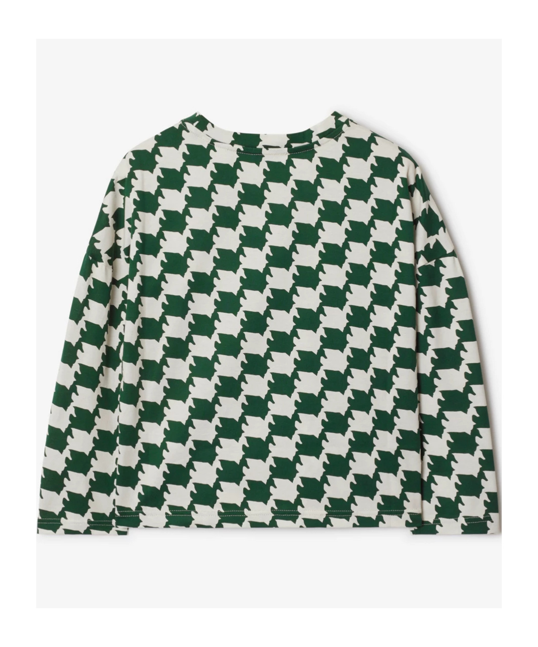 Burberry Duckstooth Cotton Top In Green