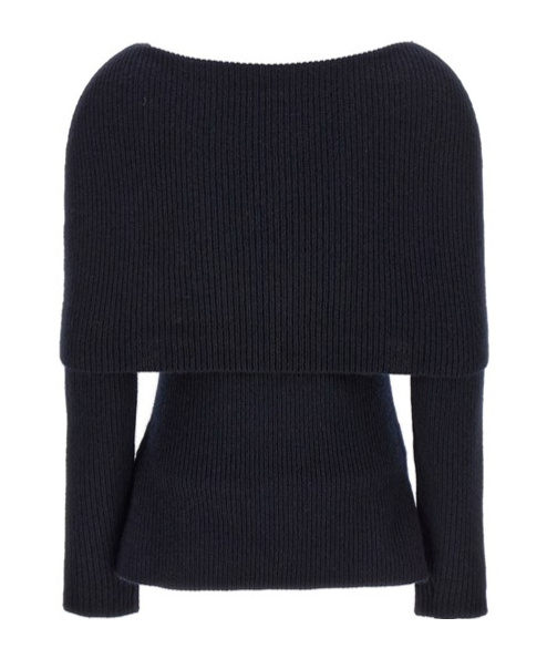Fabiana Filippi Strapless Sweater In Black