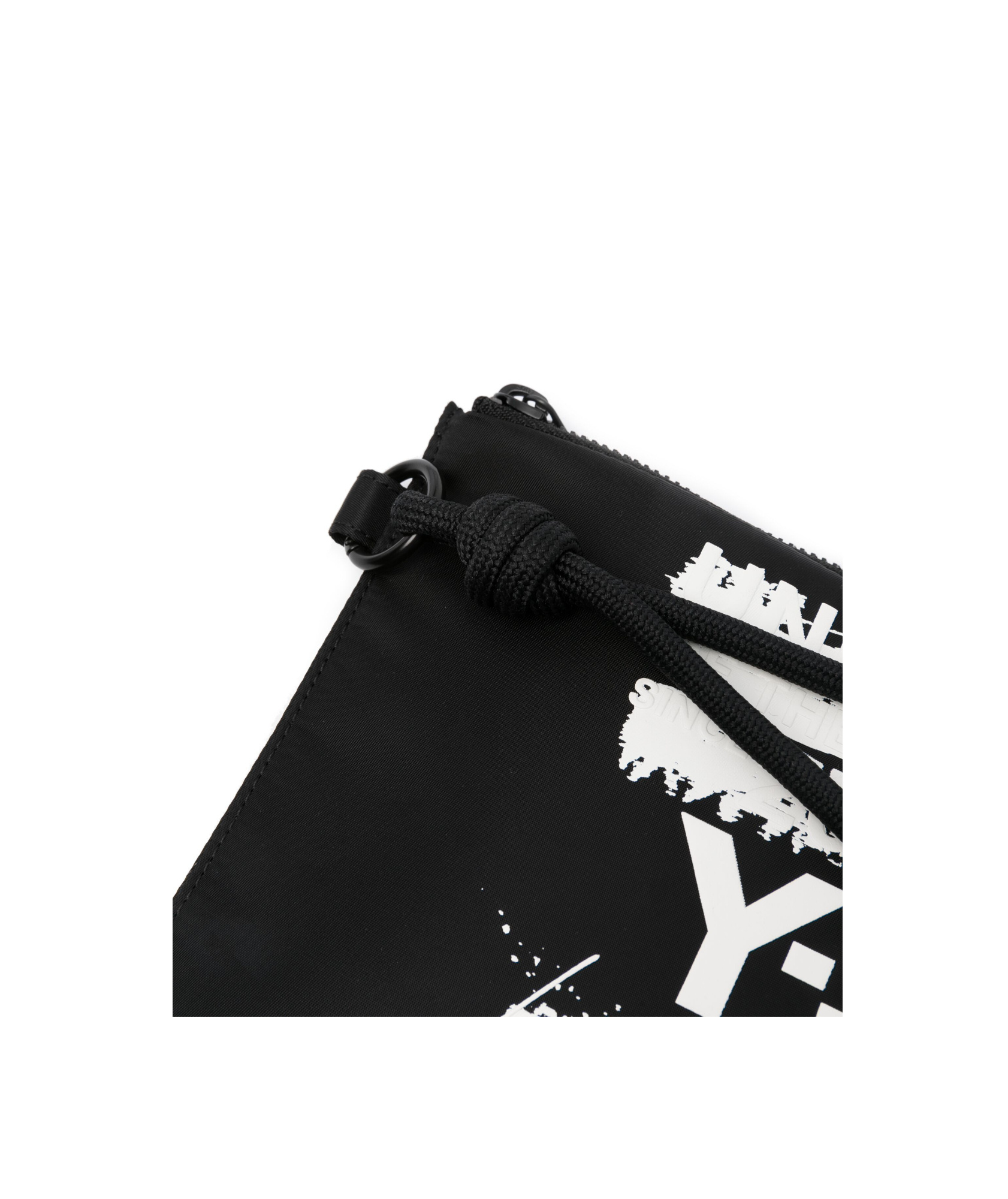 Y-3 Logo-embellished Clutch Bag In Black