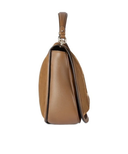 Gucci Large Blondie Handbag In Brown