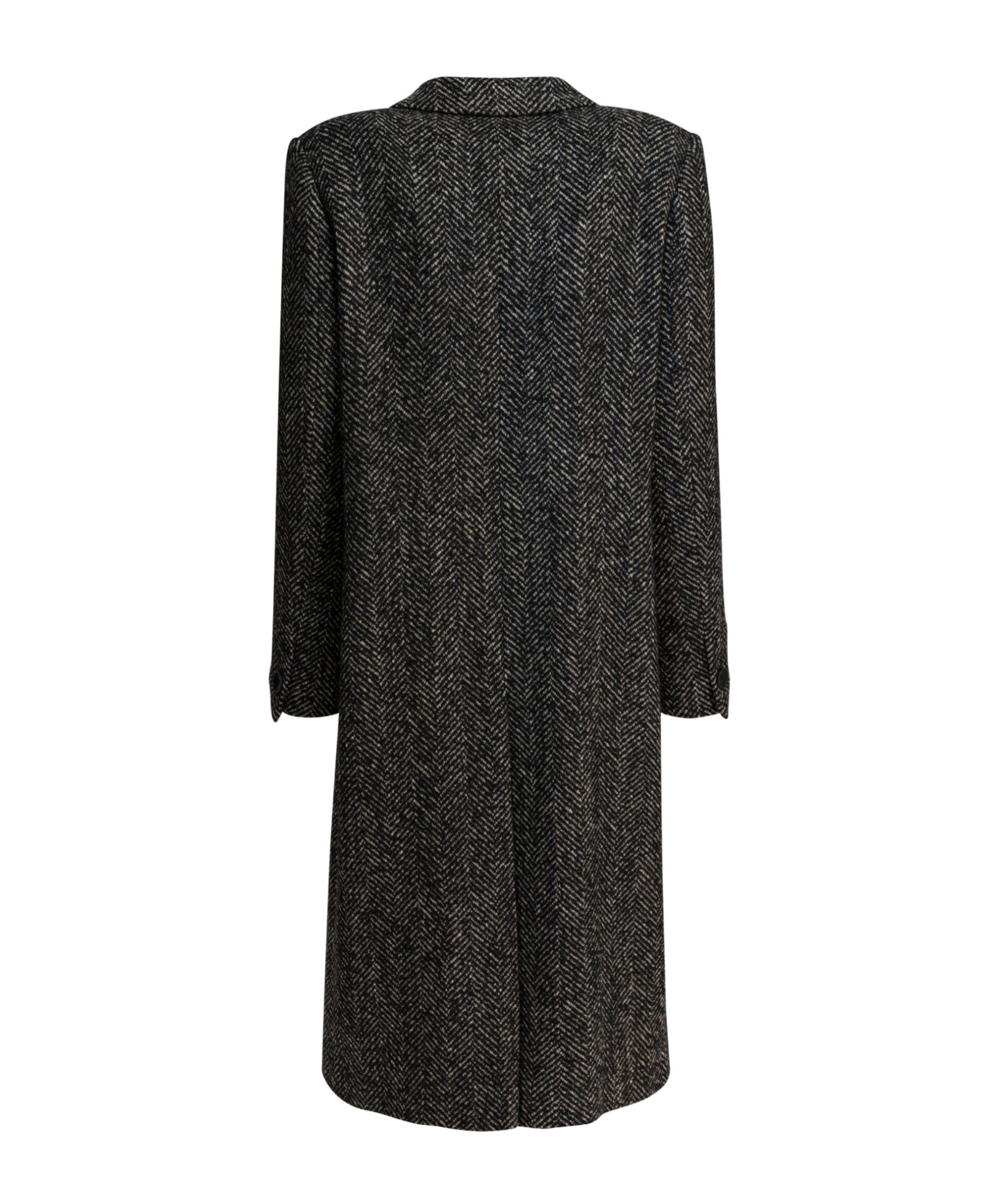 Tagliatore Amanda Herringbone Coat In Gray