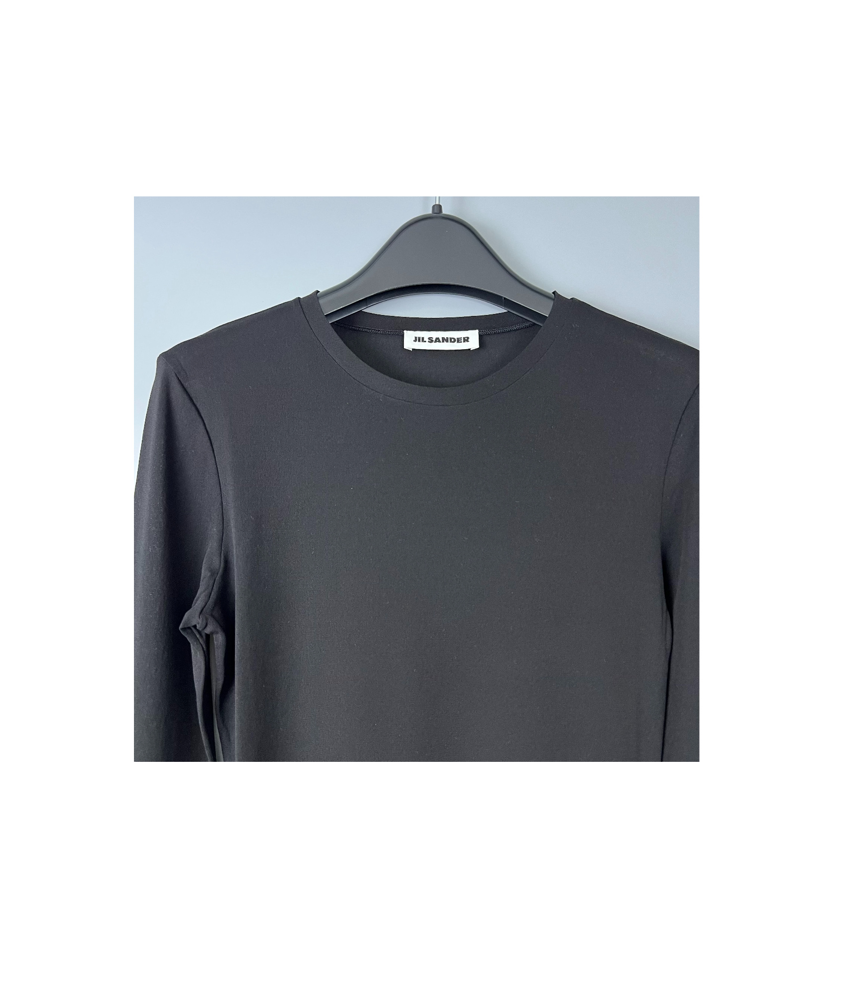 Jil Sander Long-sleeved T-shirt In Black