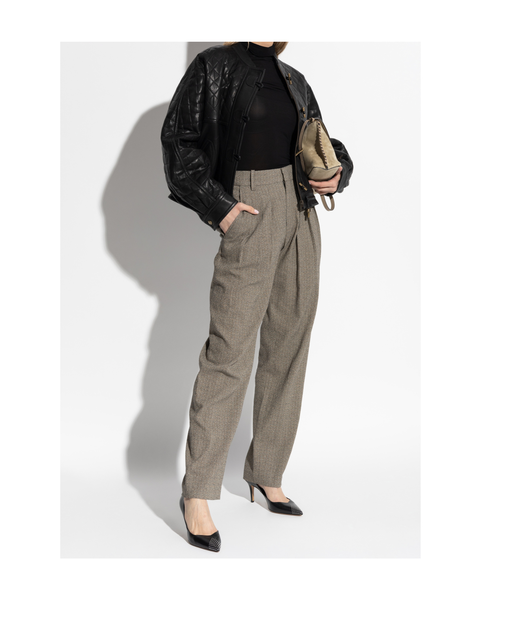 Isabel Marant Belt-loop Casual Pants In Gray