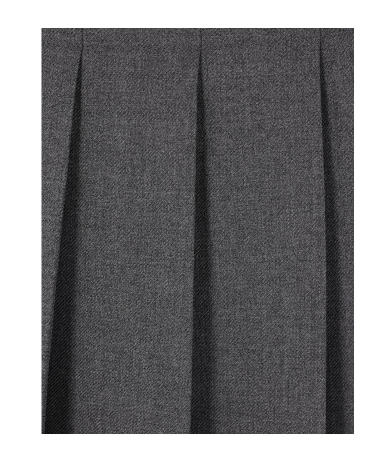 Vaquera Pleated Midi Skirt In Gray