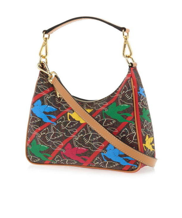 Etro Motif-print Shoulder Bag In Brown