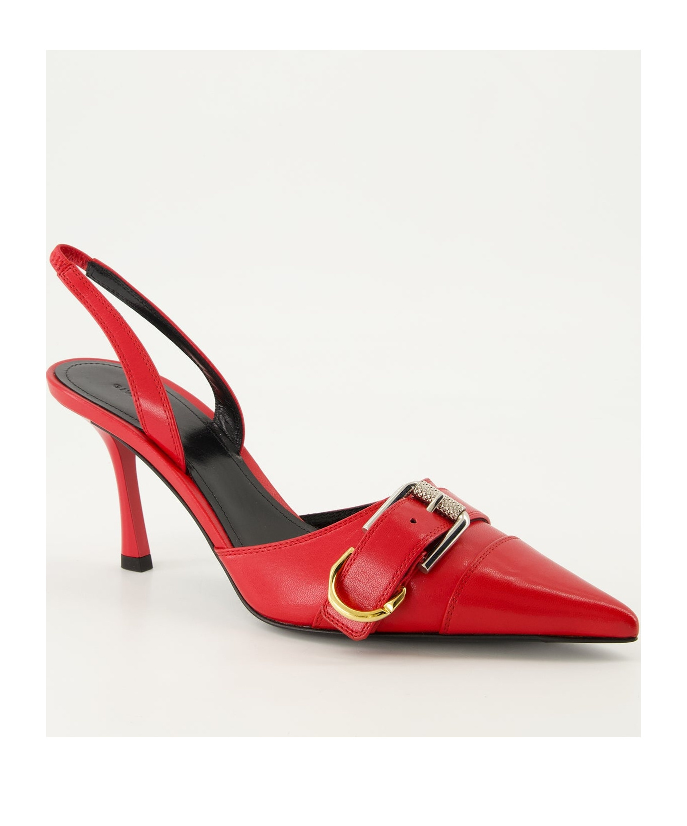 Givenchy Voyou Slingbacks In Leather In Red