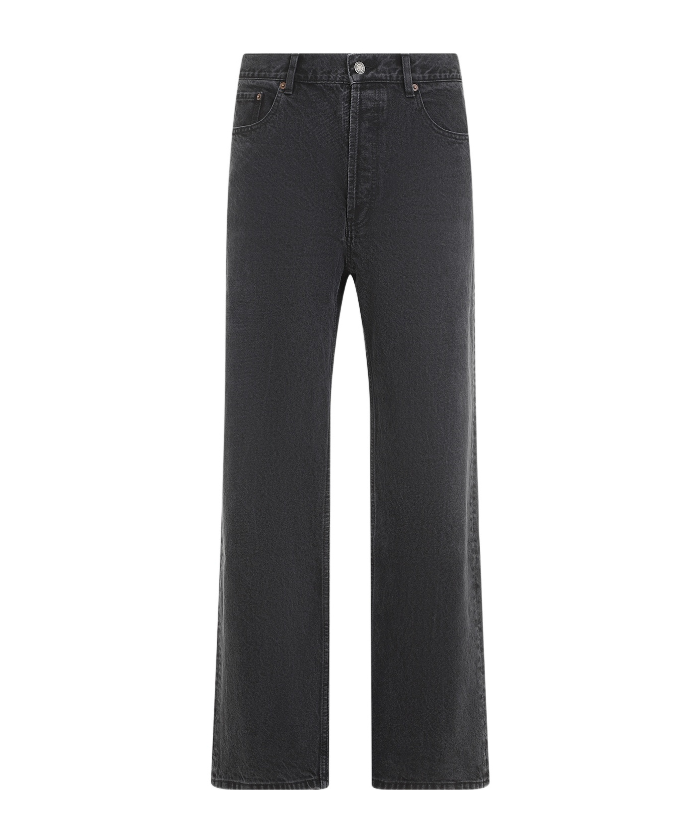 Saint Laurent Straight Jeans In Black