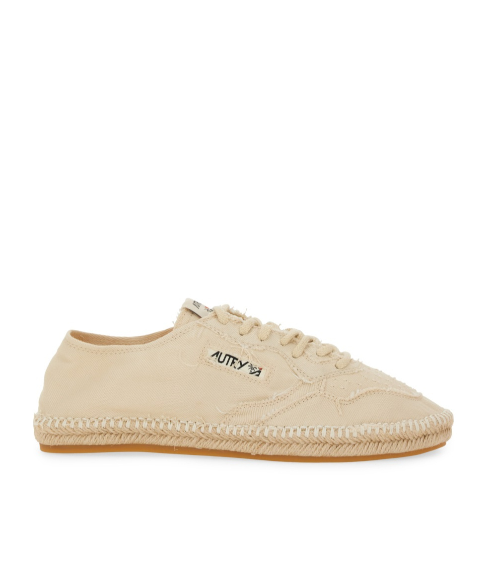 Autry Sandy Espadrilles In Beige Cotton In Nude