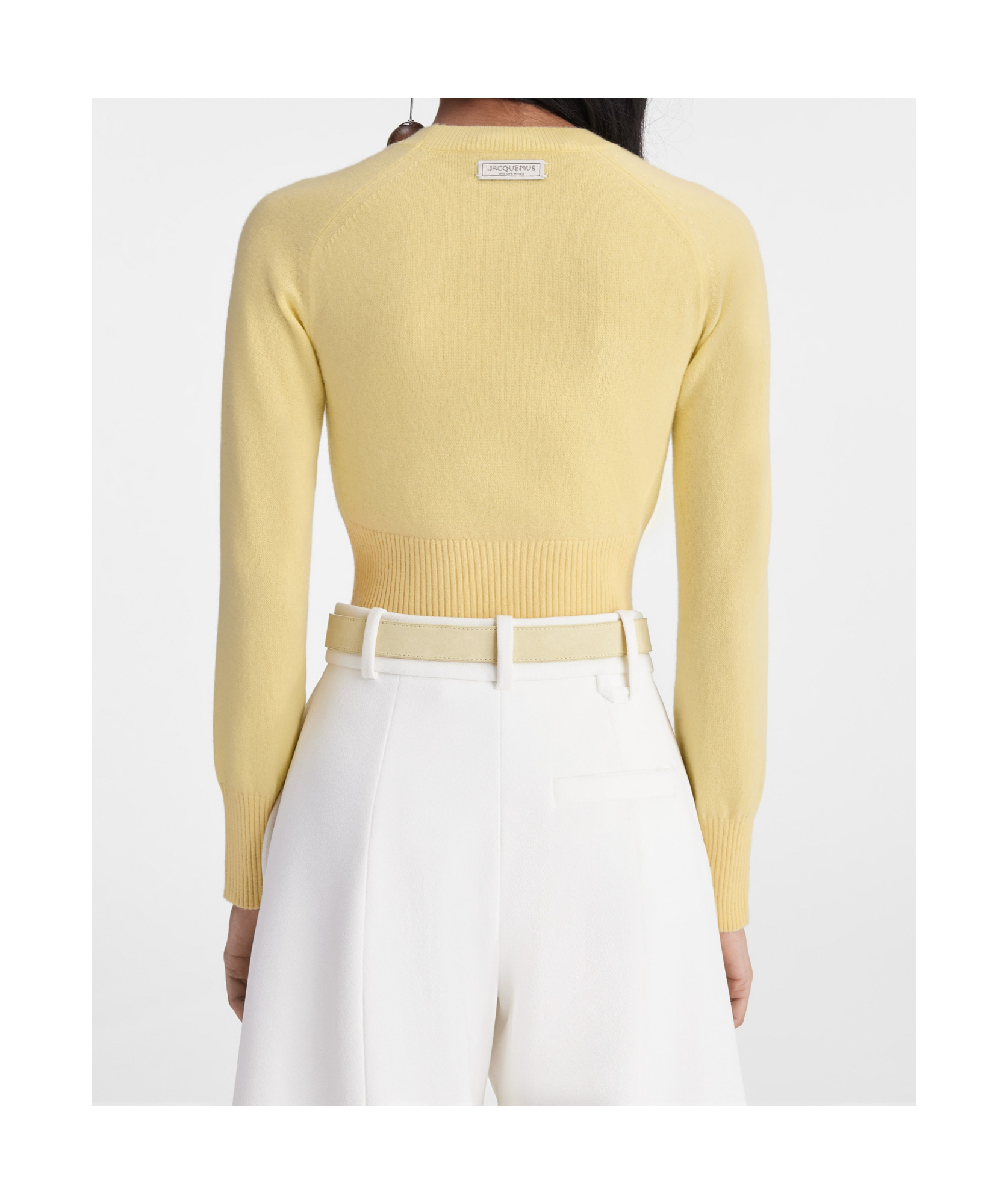 Jacquemus La Maille Soglia Cashmere-blend Jumper In Nude