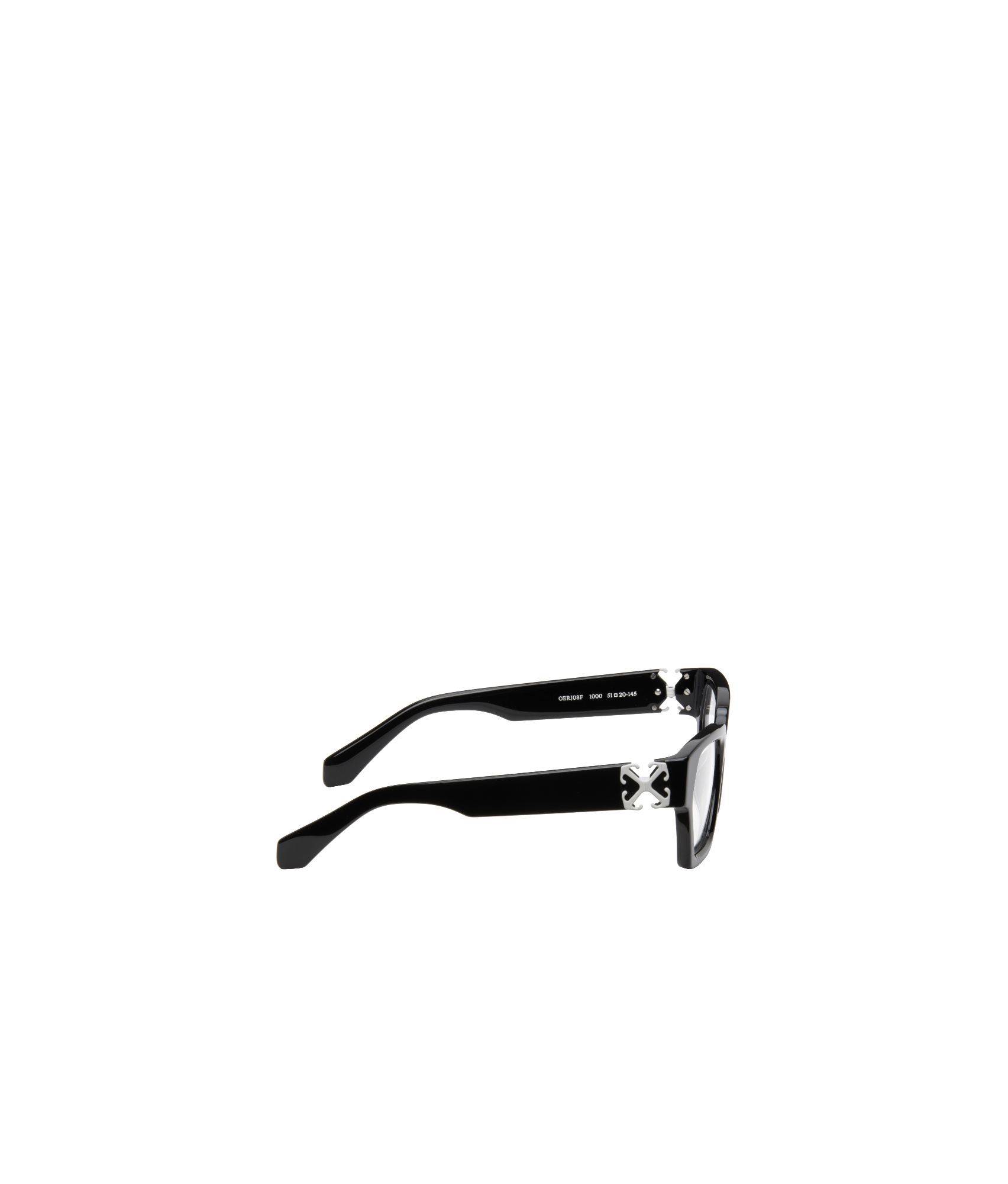Off-white Full Frame Plain Mirror In Black