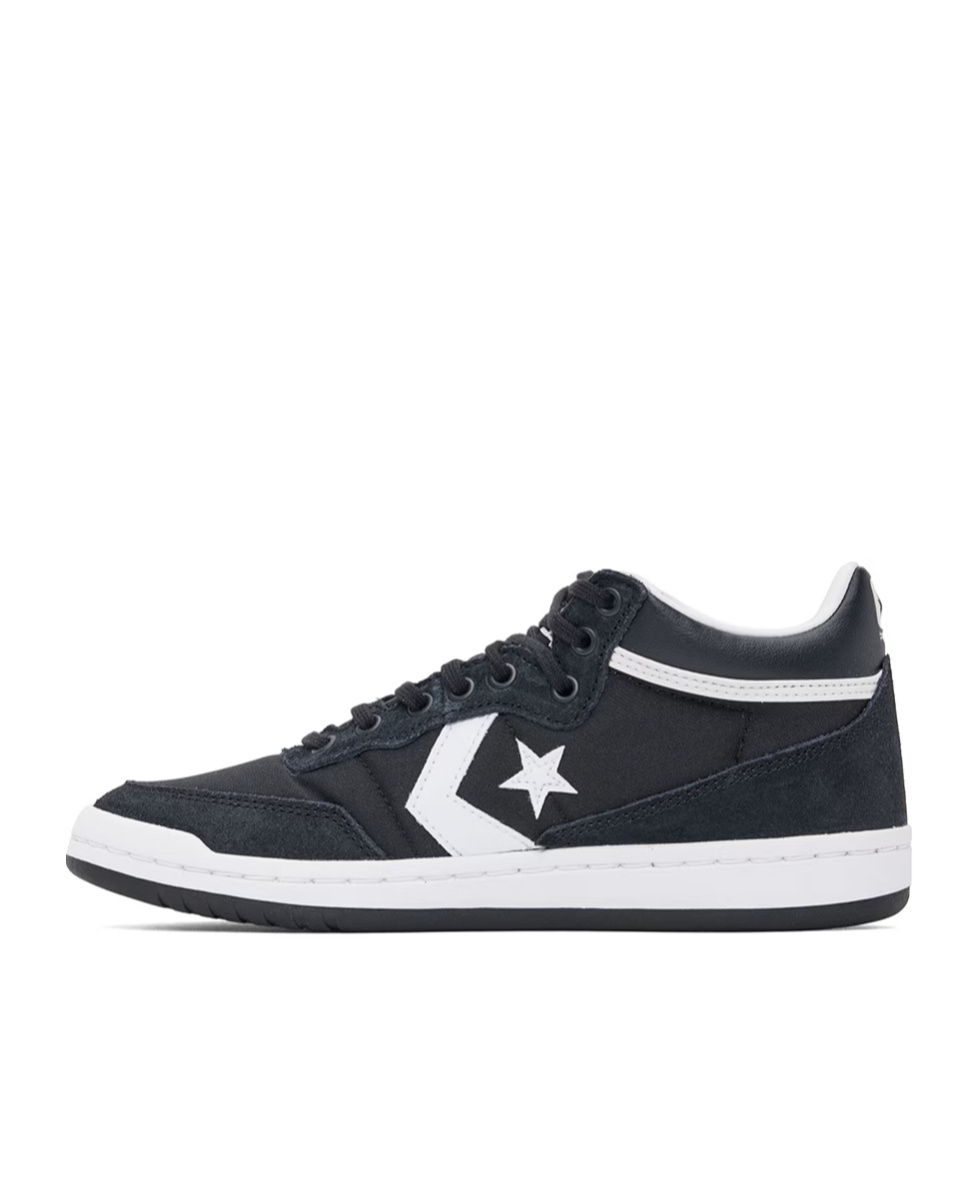 Converse Logo Lace-up Sneakers In Black