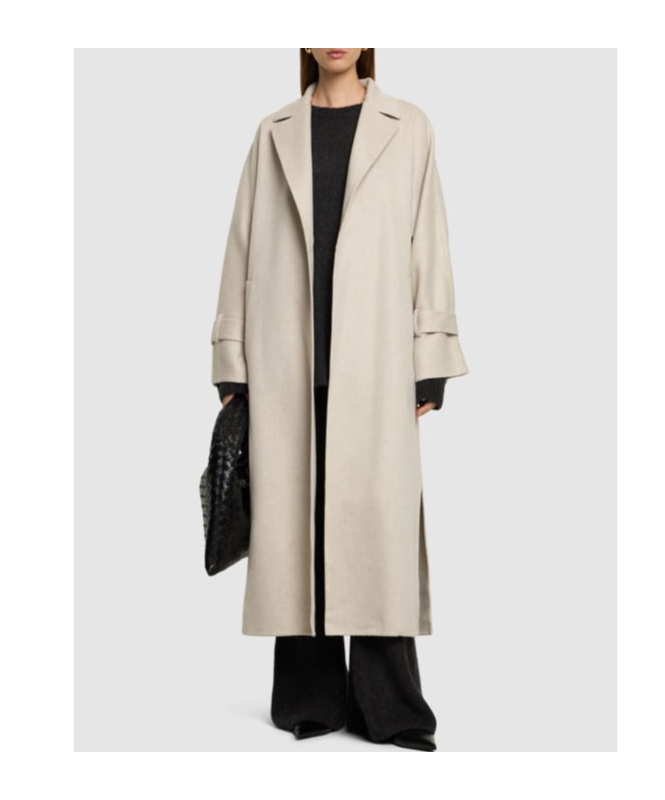 Brunello Cucinelli Belted Cashmere Midi Coat