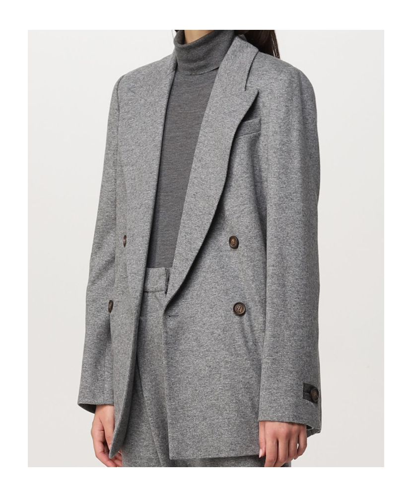 BRUNELLO CUCINELLI DOUBLE-BREASTED TAILORED BLAZER