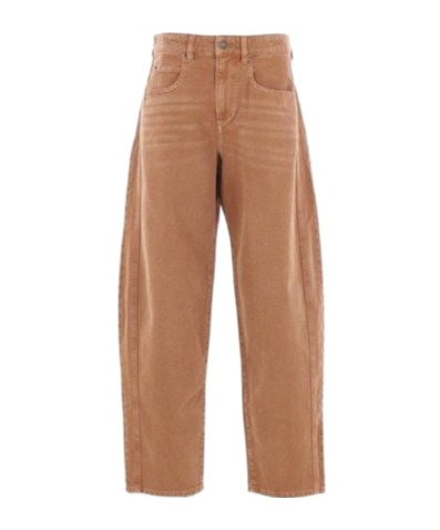 Isabel Marant Straight Trousers Featuring Pockets In Brown