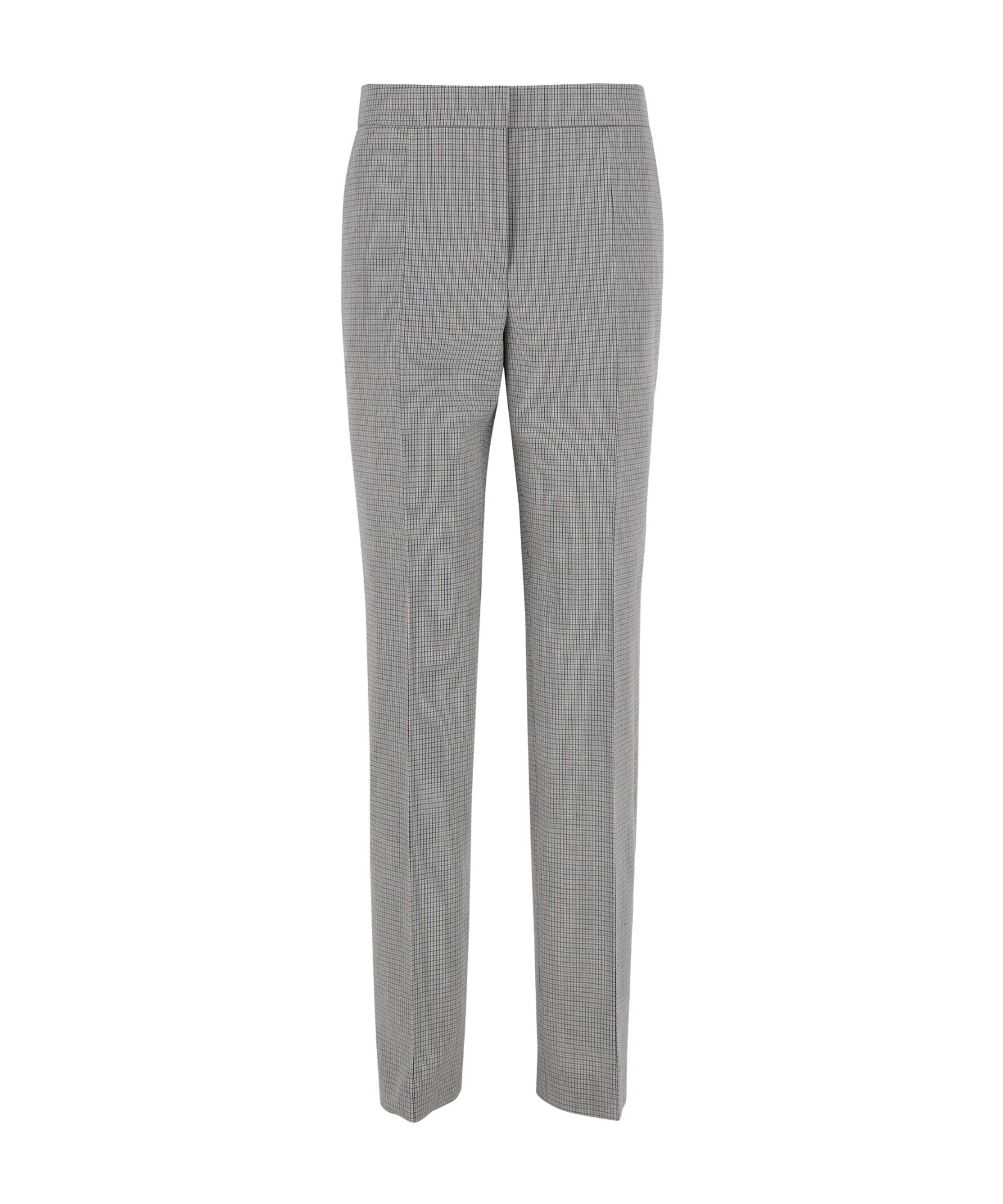 Jil Sander Wool Checked Trousers In Gray