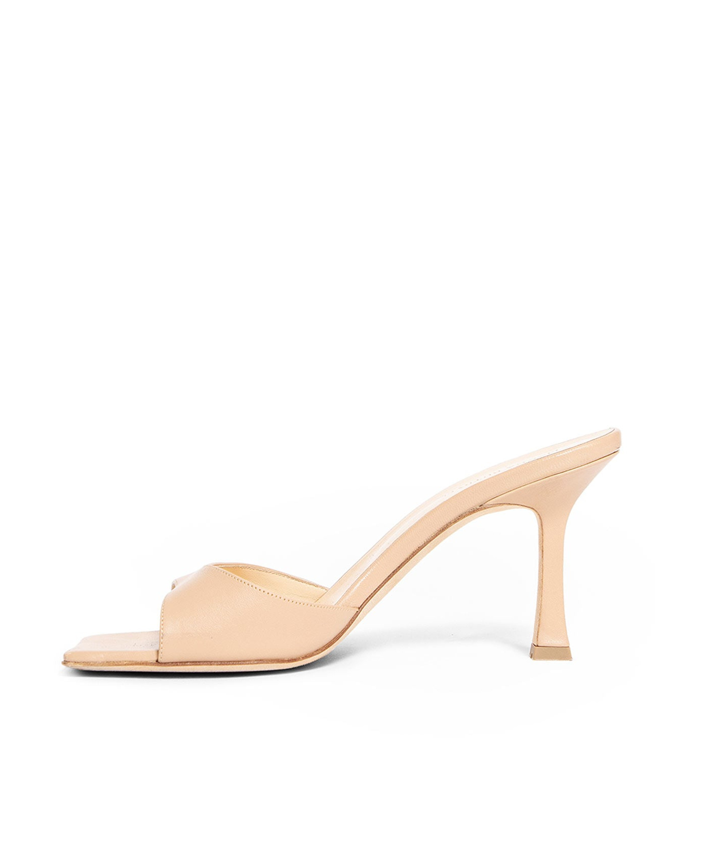 Magda Butrym Square Toe Muller Shoes In Nude