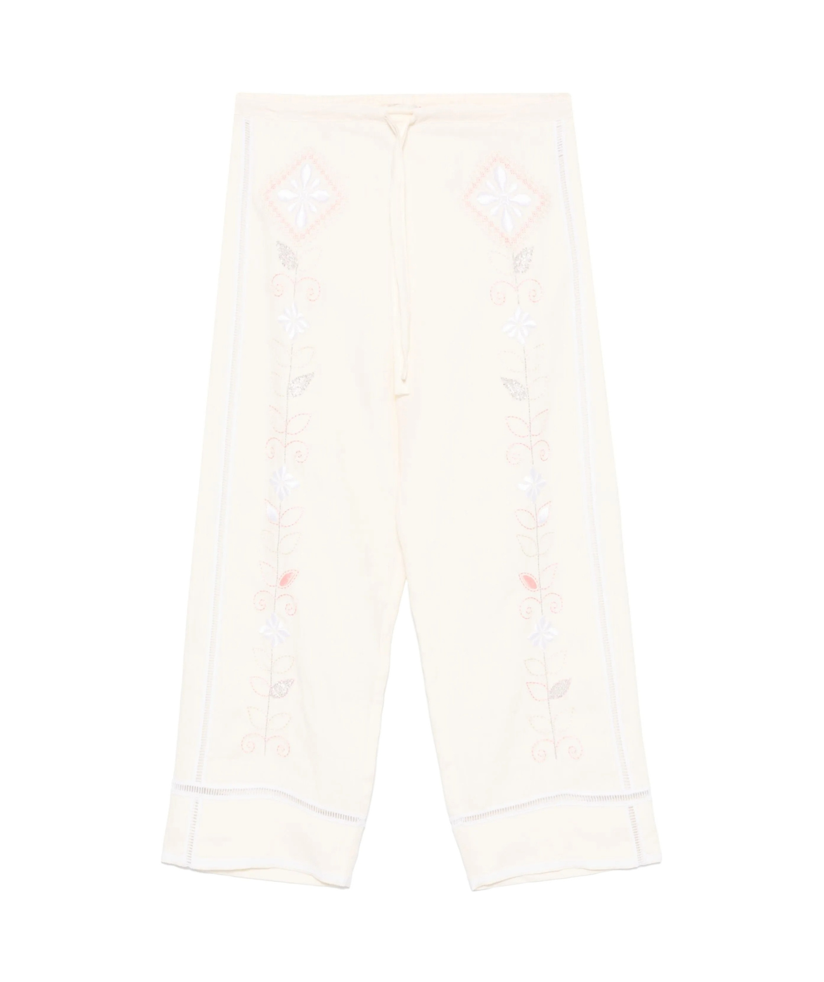 Forte Forte Flower Embroidered Casual Pants