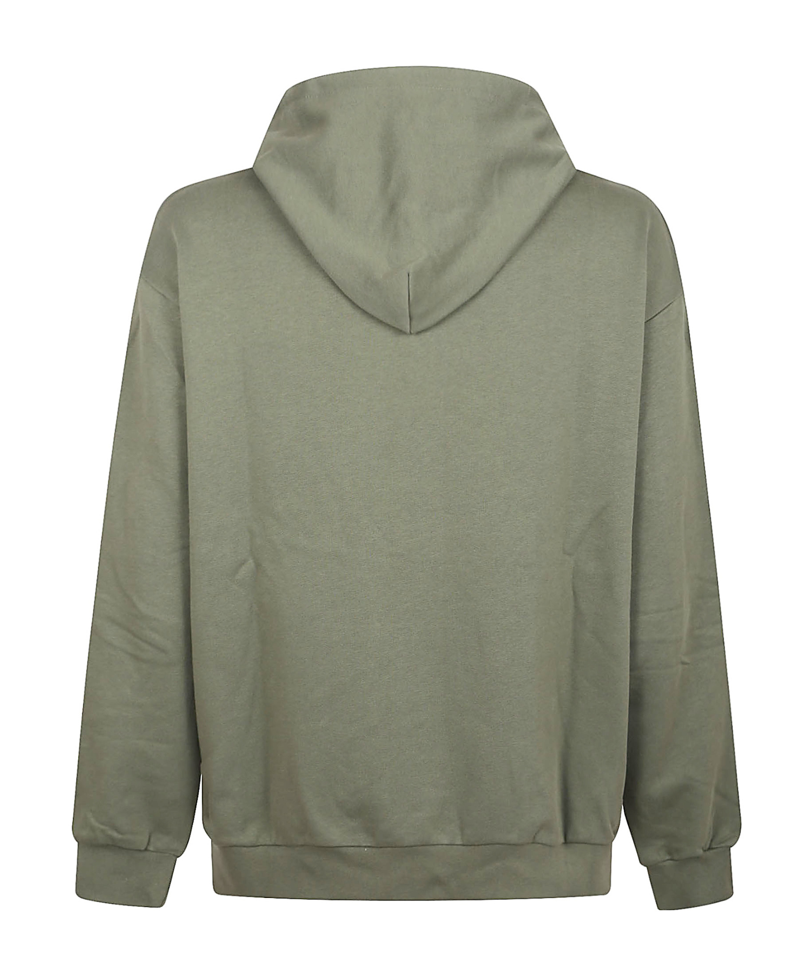 Vision Of Super Hoodie With Embridered Flaming Heart Logo In Green