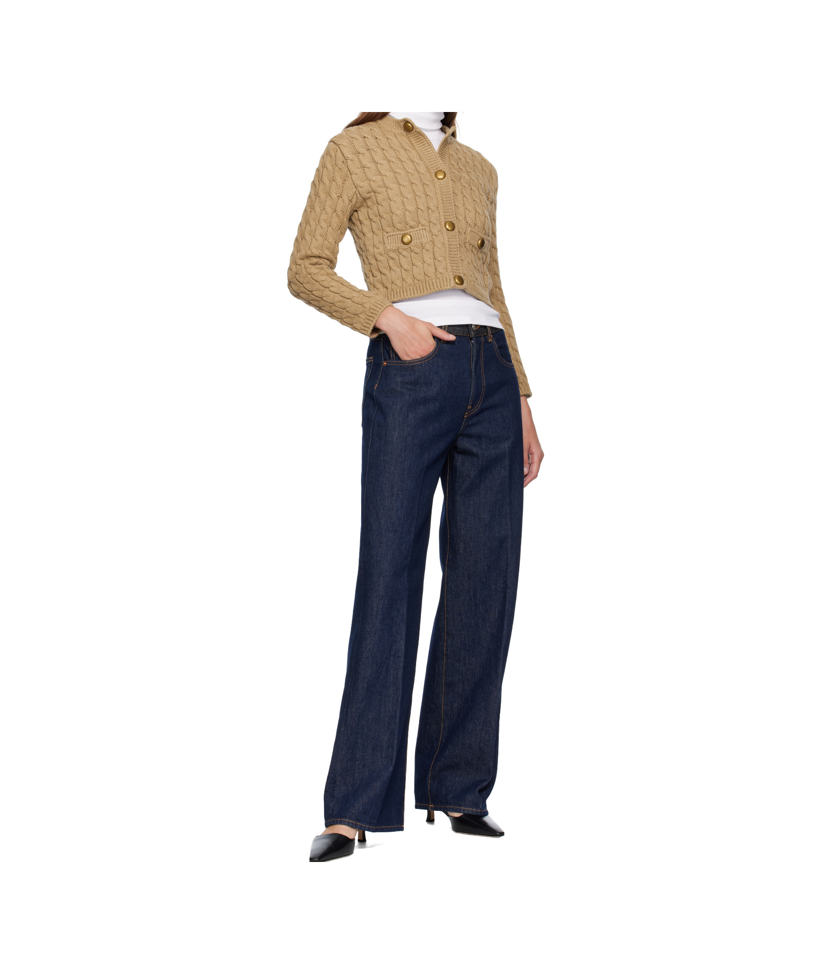 Moncler Long-sleeved Cardigan In Multi