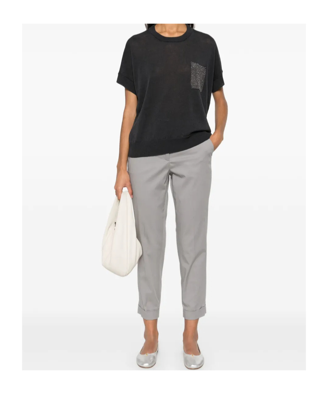 Peserico Tailored Trousers In Gray