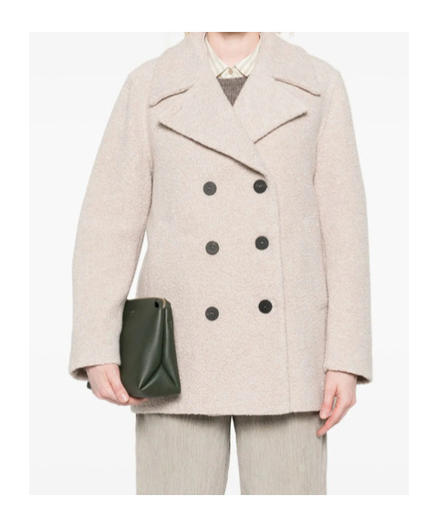 Harris Wharf London Double-breasted Jacket In Neutral