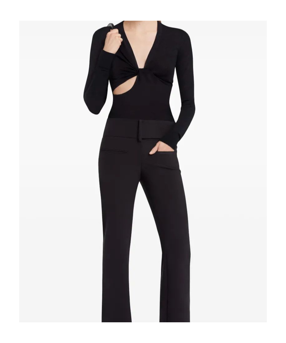Courrèges Twist-detailing Shirt In Black