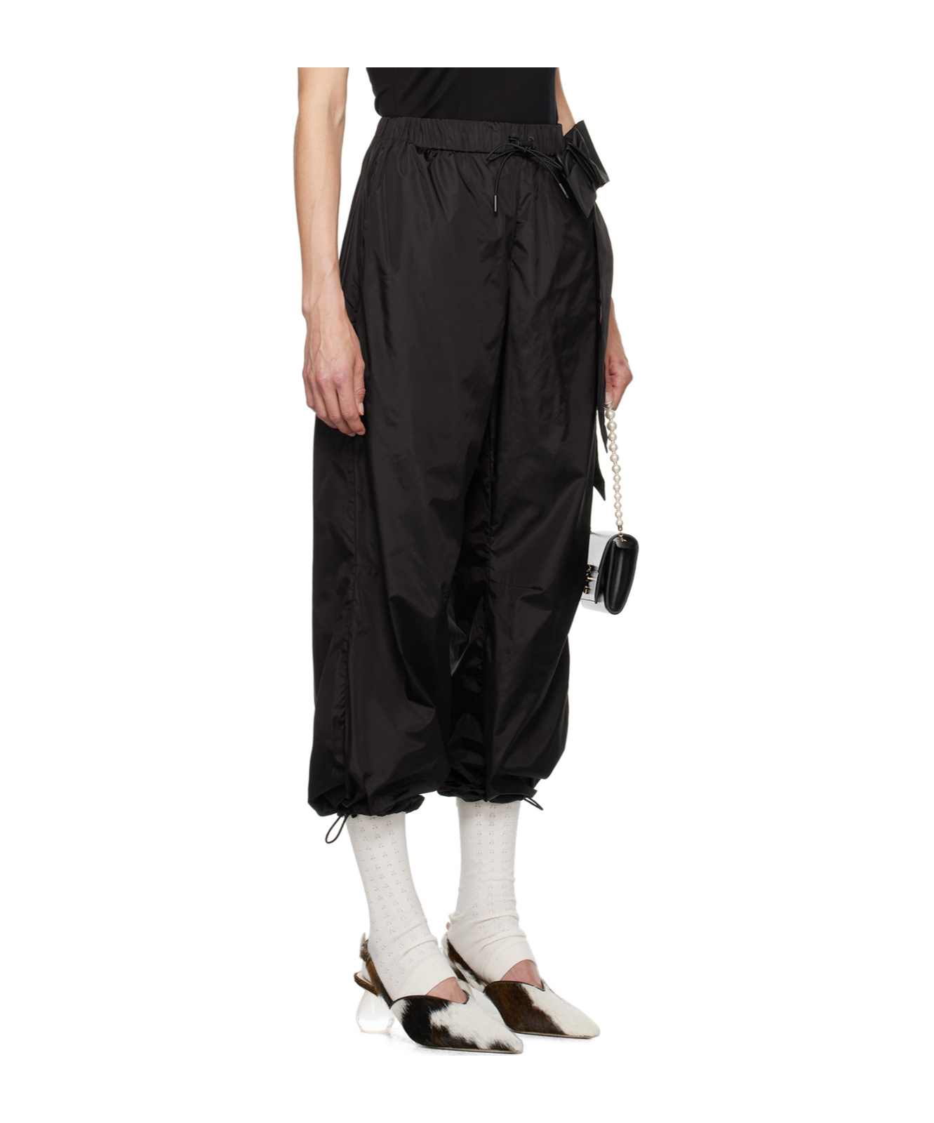 Simone Rocha Elastic Waist Sweatpants In Black