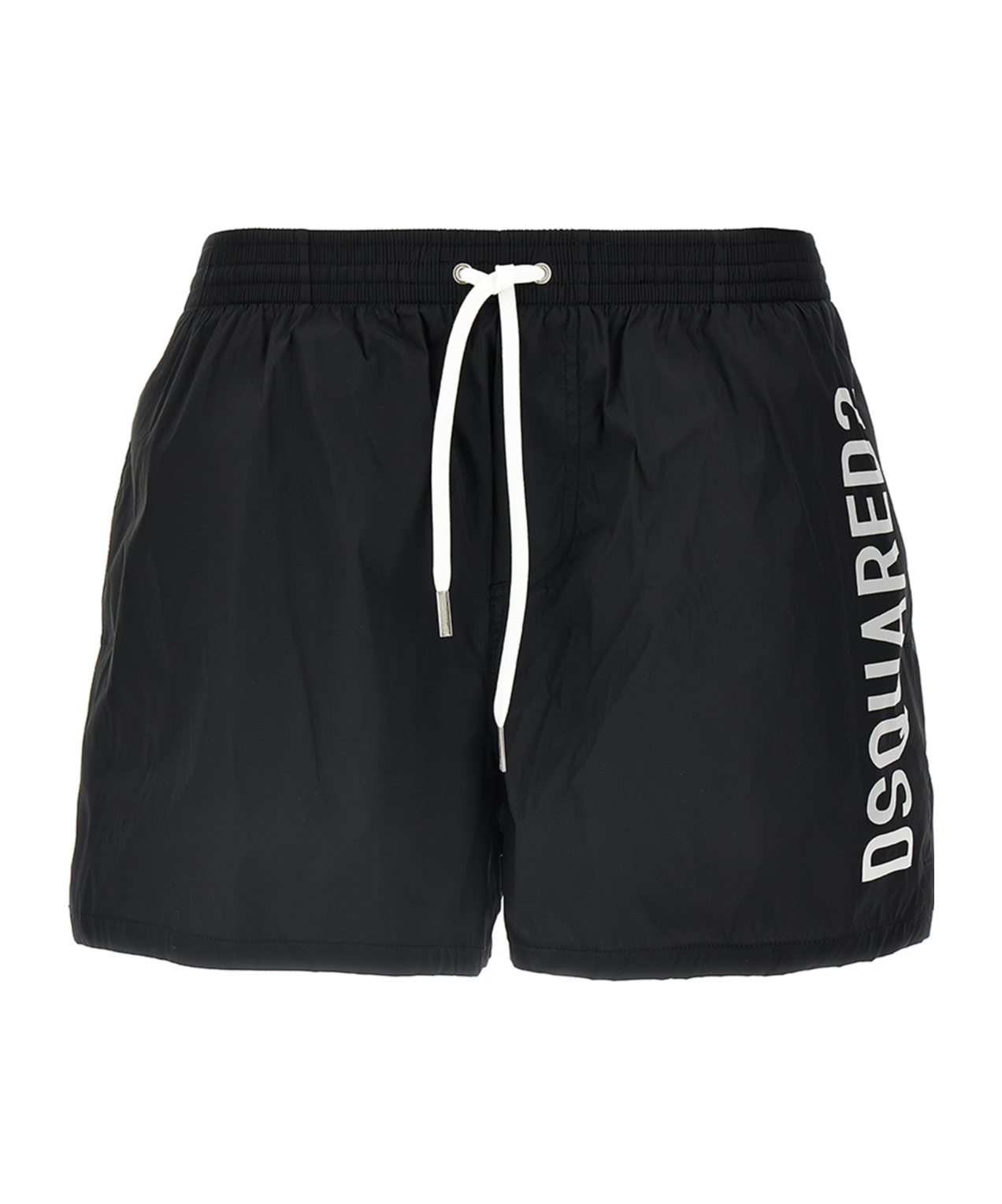 Dsquared2 Medium And Long Boxer Swimsuit In Black