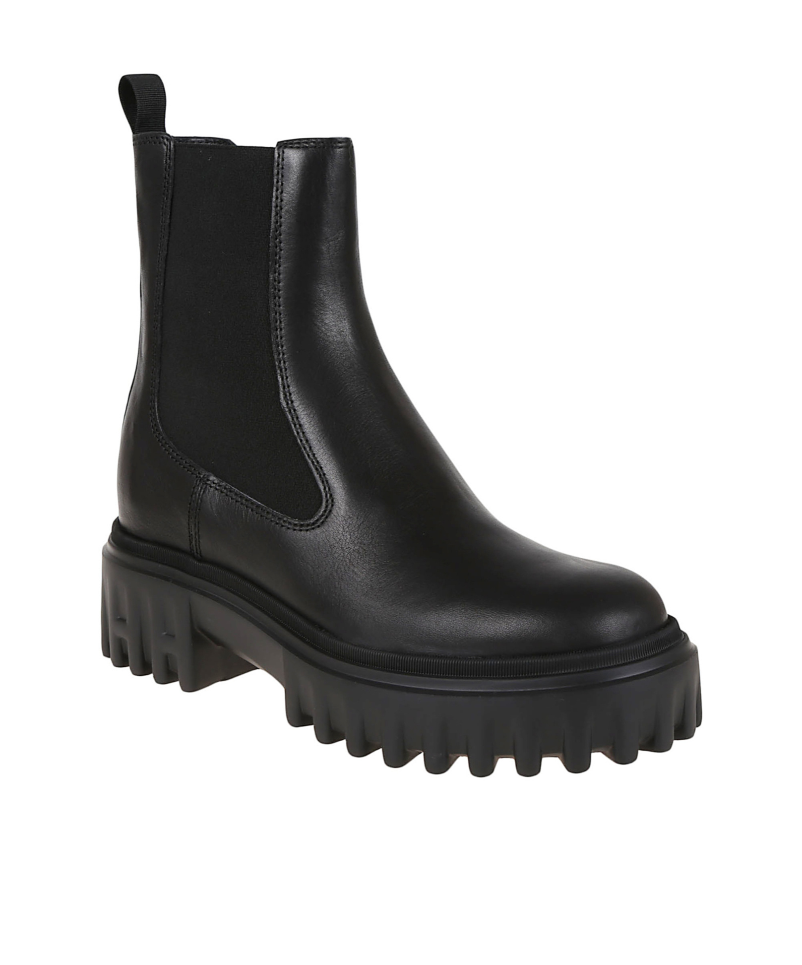 Hogan Elastic-panel Platform Chelsea Boots In Black