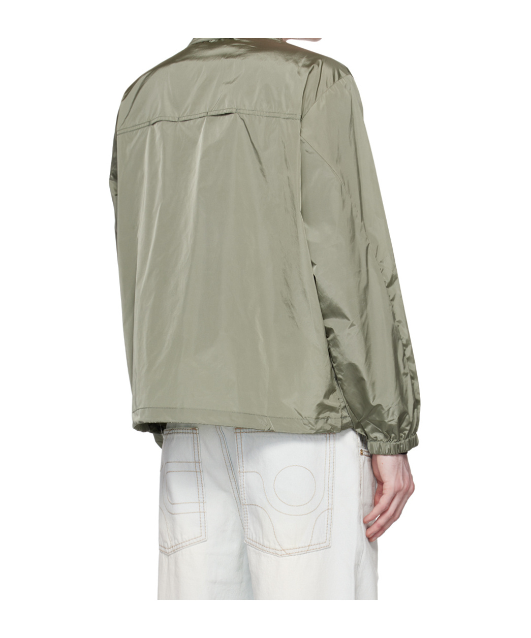 Eytys Zippered Long Sleeve Casual Jacket In Green