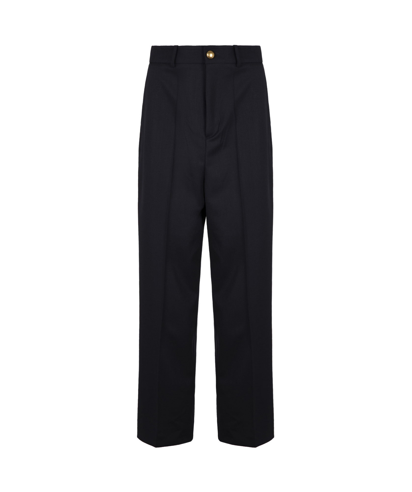 P.a.r.o.s.h Patch-pockets Virgin Wool-blend Trousers In Blue