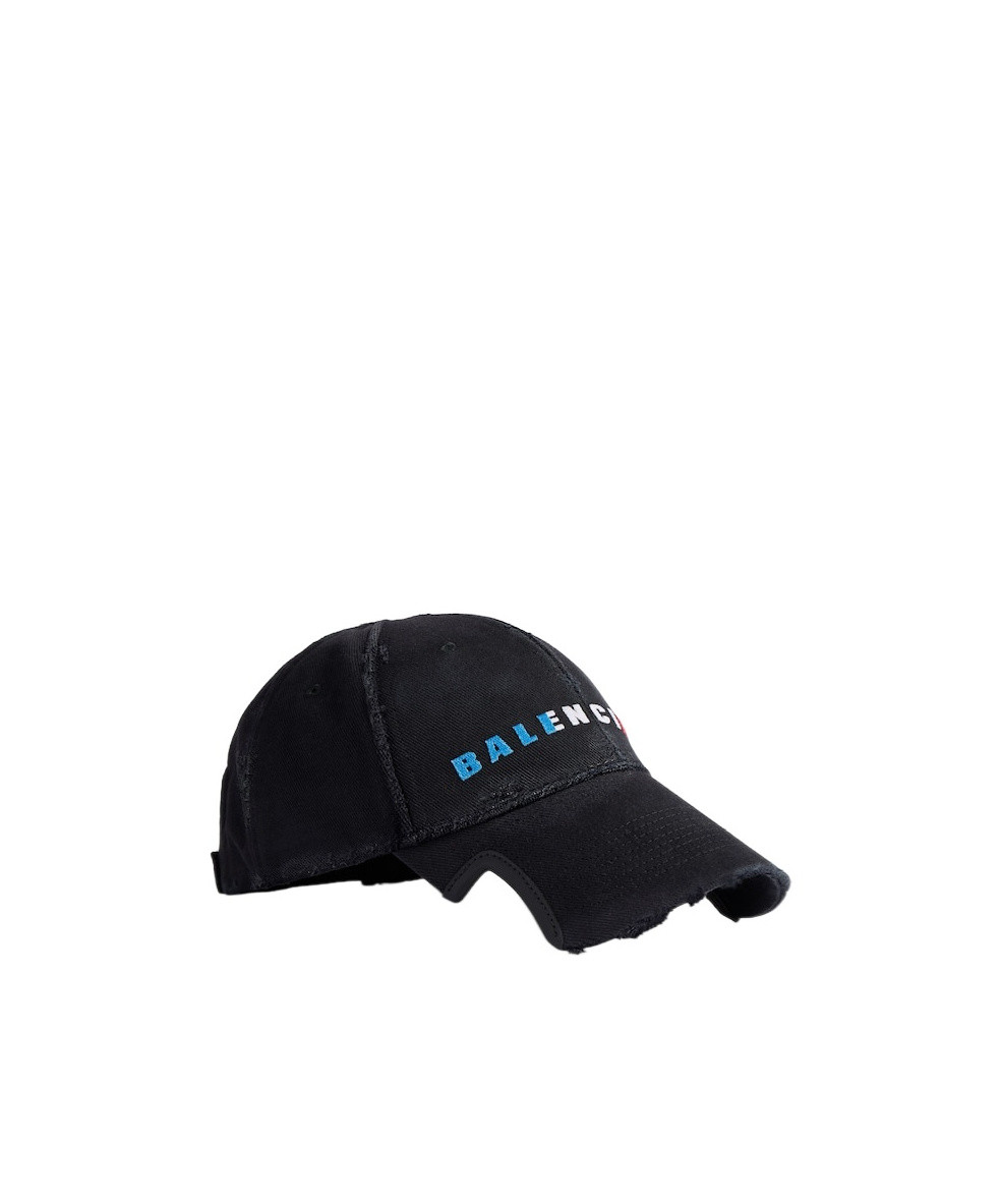 Balenciaga International Cap In Faded Black