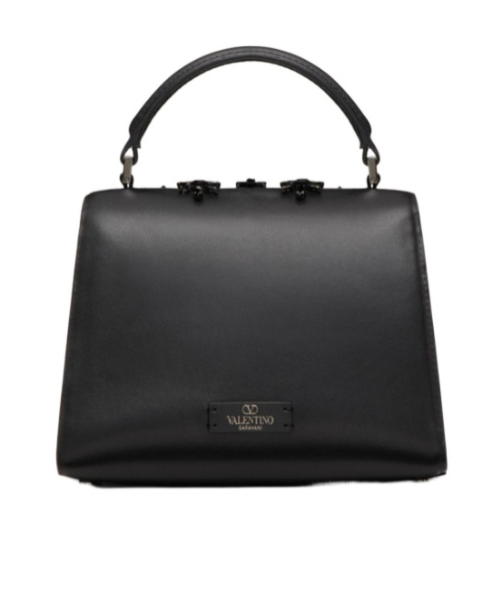 Valentino Vlogo Tote Bag In Black