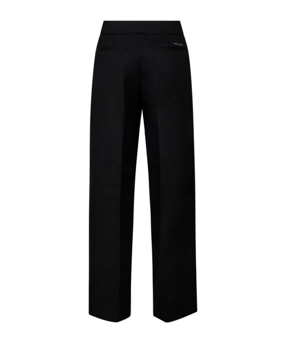 Shop Calvin Klein Wide Leg Tailored Trousers In Black