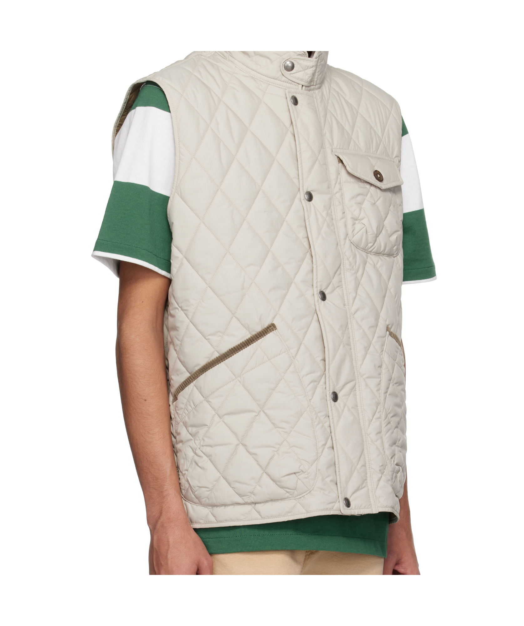 Polo Ralph Lauren Beaton Quilted Utility Vest In White