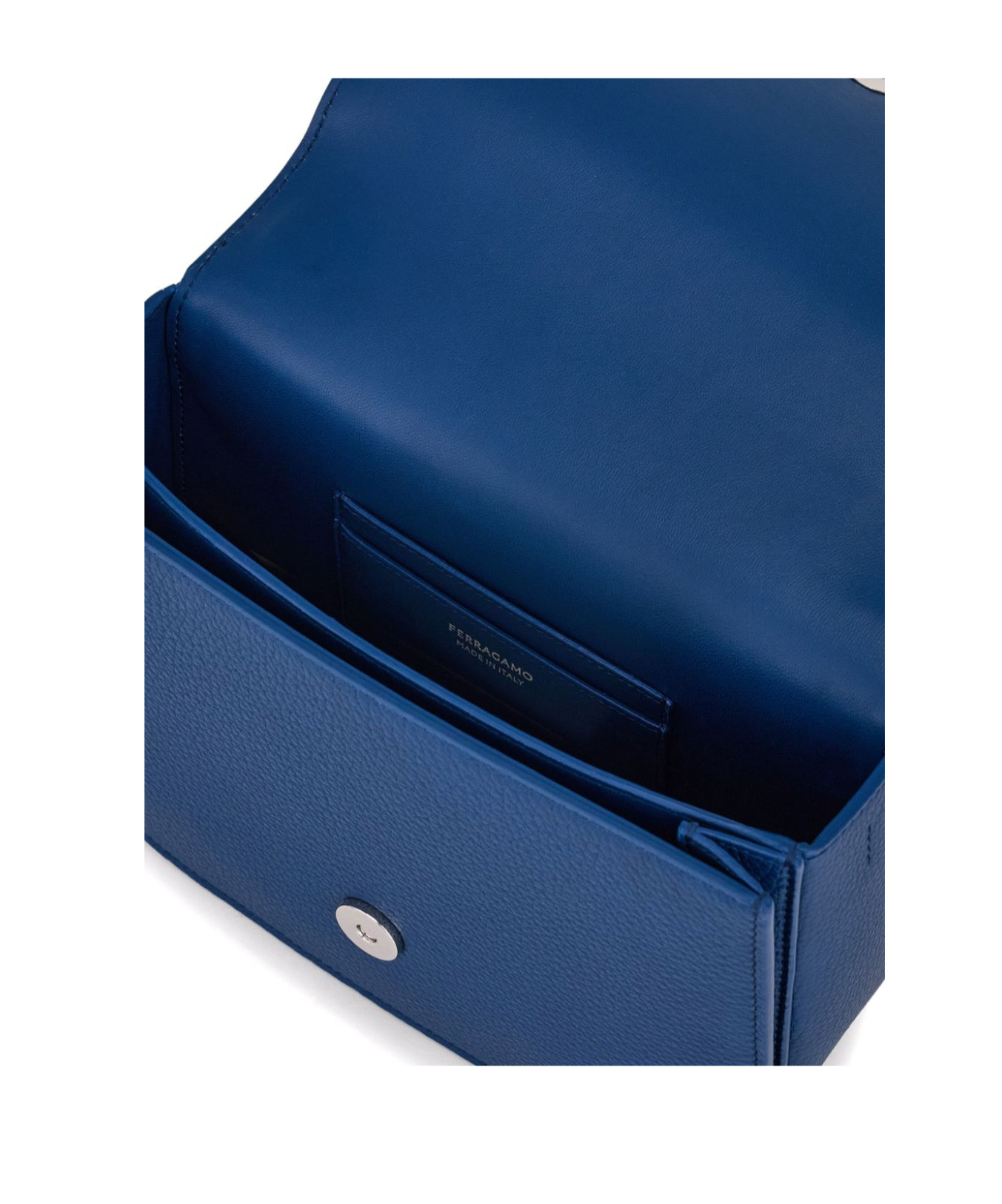 Ferragamo Flip Shoulder Bag In Blue